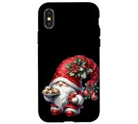 Kawaii Christmas Decor Christmas Cookies And Hot Cocoa Gnome Custodia per iPhone X/XS