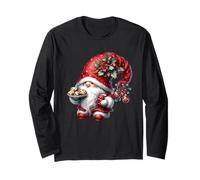 Kawaii Christmas Decor Christmas Cookies And Hot Cocoa GNOME Maglia a Manica