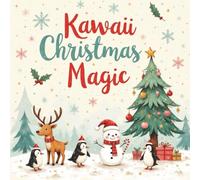 Kawaii Christmas Magic: Cute, Cozy, and Festive Coloring Pages