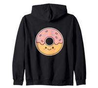 Kawaii Ciambella Rosa Spruzzi Felpa con Cappuccio