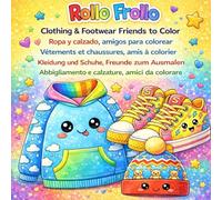 Kawaii Clothing and Footwear in 5 Languages: Learn Languages by Coloring
