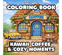 Kawaii Coffee & Cozy Moments Coloring Book: Soft Lines, Warm Cups & Cozy Scenes for Adults and Teens: A Relaxing Coffee-Themed Coloring Book