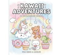 Kawaii Coloring Book: Cute Pastel Animals, Unicorns & Chibi Objects: 40 Twin Pages (Colored + Line Art). Pastel Kawaii Coloring Book with Cute Animals, Unicorns & Chibi Objects for Kids & Adults