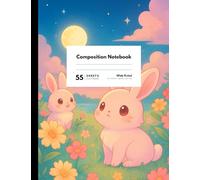 Kawaii Composition Notebook for Girls - Cute Wide Ruled Girly Composition Notebook for School, Journaling, or Creative Writing: Where pastel streets ... friends meet - write in the cutest town ever!
