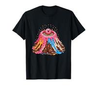 Kawaii Cospargere Lava Donut Eruzione Vulcano Maglietta