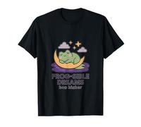 Kawaii Cottagecore Frog Moon Dreams Hop Higher Maglietta