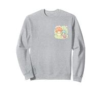 Kawaii Cottagecore Lumaca Fungo Pastello Naturecore Carino Felpa