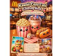 Kawaii Cozy Café Coloring Book: Bold and Easy Cute Coloring Pages for Relaxation