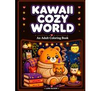 Kawaii Cozy Coloring Book for Adults: 50 Bold and Easy Cute Scenes for Relaxation, Stress Relief, Mindfulness and Self-Care
