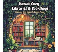 Kawaii Cozy Libraries & Bookshops: A Coloring Book Escape to Bookish Places