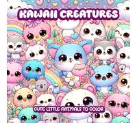 Kawaii Creatures: Cute Little Animals to Color: A Coloring Book for Adults and Teens to Relax and Escape into the Whimsical World of Adorable Creatures