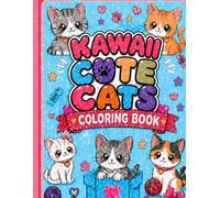 Kawaii Cute Cats Coloring Book