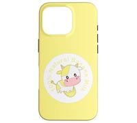 Kawaii cute Yellow cow, Kawaii Banana Milk Girl Custodia per iPhone 16 Pro