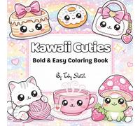 Kawaii Cuties: Bold and Easy Coloring Book
