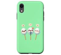 Kawaii Dango Trio Canto Gnocchi di Riso Karaoke Custodia per iPhone XR