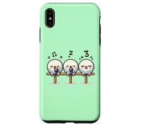 Kawaii Dango Trio Canto Gnocchi di Riso Karaoke Custodia per iPhone XS Max