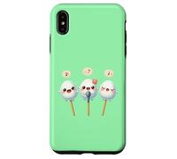 Kawaii Dango Trio Canto Gnocchi di Riso Karaoke Custodia per iPhone XS Max