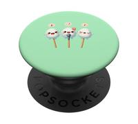Kawaii Dango Trio Canto Gnocchi di Riso Karaoke PopSockets PopGrip Adesivo