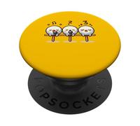 Kawaii Dango Trio Canto Gnocchi di Riso Karaoke PopSockets PopGrip Adesivo