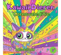 Kawaii Dieren Carnavaleditie Kleurboek: Carnaval Kleurboek - Dieren Kleurboek - 50 Schattige en Feestelijke Ontwerpen voor Kinderen vanaf 5 Jaar