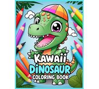 Kawaii Dinosaur Coloring Book: Adorable Dinosaur Illustrations, Toddler Dinosaur Coloring Book, Easy Coloring Pages for Kids, Dinosaur Activity Book for Kids