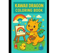 kawaii dragons coloring book
