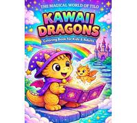 Kawaii Dragons Coloring Book: Cute & Easy Fantasy Dragons for Relaxation, Stress Relief and Creative Fun - Perfect for Kids, Teens & Adults