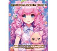 Kawaii Dream Portraits: Volume 3: Princess Anime Coloring Book: 50 High-Detail Royal Portraits Featuring Crowns, Opulent Regalia, and Fantasy Jewelry for Teens and Adults