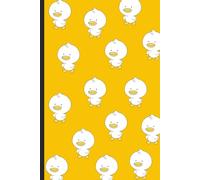 Kawaii Duck Notebook - Cute Yellow Journal for Kids and Teens: Adorable duck pattern, 80 lined pages, 6 x 9 Ruled Notebook