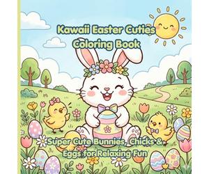 Kawaii Easter Cuties Coloring Book: Super Cute Bunnies, Chicks & Eggs for Relaxing Fun