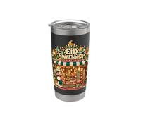 Kawaii Eid Mubarak Eid Sweet Shop Islamic Holiday Festival Bicchiere termico in acciaio inox doppia parete