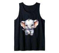 Kawaii Elephant Cartoon Design per Bambini Canotta
