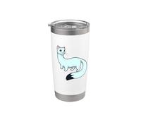 Kawaii ermine Bicchiere termico in acciaio inox doppia parete