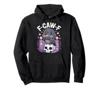 Kawaii F-CAW-F Pastel Goth Carino Creepy Corvo Uomini Donne Felpa con Cappuccio