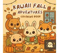 Kawaii Fall Adventures Coloring Book : Cozy Animals to Color
