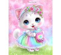 Kawaii Fancy Cats Club "Rainbow Whiskers" Composition Notebook: Cute Kitty with Boba Tea for Journaling or Writing Notes ~Glossy Finish ~ Wide Ruled