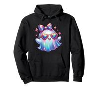 Kawaii Fantasma Fiocco Civetta Goth Pastello Anime Strega Felpa con Cappuccio