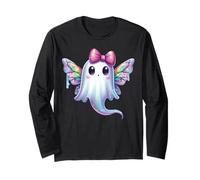 Kawaii Fantasma Fiocco Civetta Goth Pastello Fata Strega Maglia a Manica