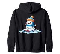 Kawaii Fantasma Scii Inverno Halloween Natale Inverno Felpa con Cappuccio