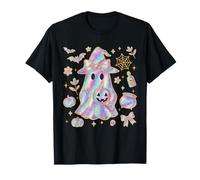 Kawaii Fantasma Strega Halloween Zucca Pastello Carino Divertimento spettrale Maglietta