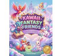 Kawaii Fantasy Friends: 25 cute magical creatures to color