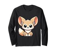Kawaii Fennec Fox - Carino Big Ears Desert Fox Personaggio Maglia a Manica