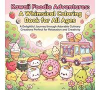 Kawaii Foodie Adventures: A Whimsical Coloring Book for All Ages: Discover Adorable Culinary Illustrations for Relaxation and Creative Fun