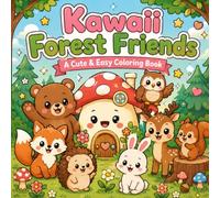 Kawaii Forest Friends: A Cute & Easy Coloring Book