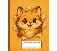 Kawaii Fox Composition Notebook: Cute Fox Journal for School, Writing, Notes, and Ideas | Wide Ruled, 7.5 x 9.25 in, 120 Pages: Adorable Fox-Themed ... for School, Journaling, and Creative Notes