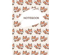 Kawaii Fox Dot Grid Notebook: Cute Dotted Journal with White Paper | 6 x 9 Inches (15.2 x 22.9 cm) | 110 Pages | Matte Cover | A5 Size