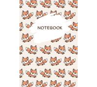 Kawaii Fox Notebook: Cute Lined Journal with White Paper | 6 x 9 Inches (15.2 x 22.9 cm) | 110 Pages | Wide Ruled | Matte Cover | A5 Size