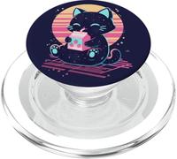 Kawaii Fragola Latte Gatto Estetico Kitty PopSockets PopGrip per MagSafe