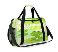 Kawaii Frog Borsone da viaggio per ragazze ragazzi donne uomini rana Weekend Pernottamento Borsa a tracolla Tote Bagagli per Viaggi Sport Palestra