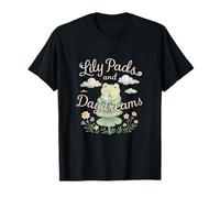 Kawaii Frog Cottagecore Lily Pads e Daydreams Maglietta